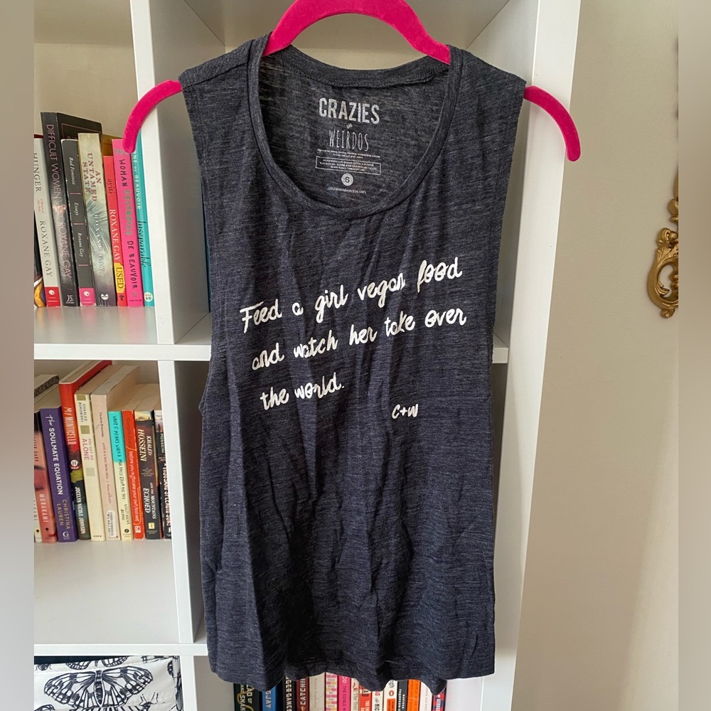 Crazies And Weirdos Vegan Girl Muscle Tee